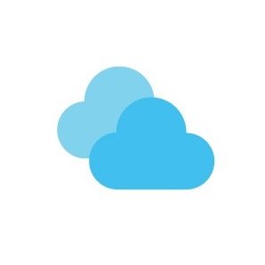 Vector drawing of clouds.